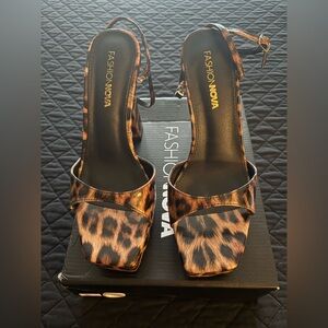 Fashion Nova Leopard Print Women's Heels